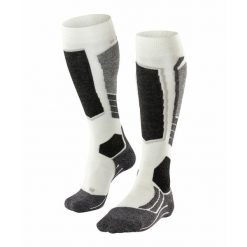Podkolanówki damskie Falke SK2. Białe skarpetki damskie Falke, bez wzorów, z poliamidu. Za 139.90 zł.