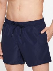 Lacoste Szorty kąpielowe MH6270 Granatowy. Niebieskie kąpielówki męskie Lacoste, bez wzorów, z syntetyku. Za 319.99 zł.