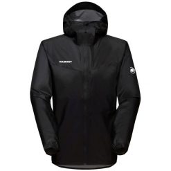 Kurtka hardshell męska Mammut Kento Light HS. Czarne kurtki męskie Mammut, m, bez wzorów, z hardshellu, bez kaptura, trekkingowe. Za 785.00 zł.