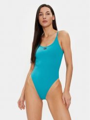 Calvin Klein Swimwear Strój kąpielowy KW0KW02341 Turkusowy. Niebieskie stroje kąpielowe damskie Calvin Klein Swimwear, l, bez wzorów, z syntetyku. Za 200.99 zł.