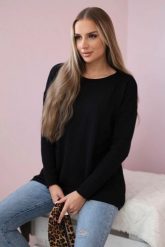 Sweter z kieszeniami z przodu czarny. Czarne swetry nierozpinane damskie KESI, na jesień, l, bez wzorów, z jeansu, eleganckie, bez kołnierzyka, plus size, bez ramiączek. Za 178.78 zł.