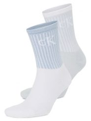 Calvin Klein Jeans Skarpety Kobiety niebieski|biały, 35-38. Białe skarpetki damskie Calvin Klein Jeans, bez wzorów, z jeansu. Za 74.95 zł.