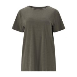 Koszulka damska Athlecia Lizzy. Zielone bluzki damskie Athlecia, bez wzorów, sportowe, bez kołnierzyka, bez ramiączek. Za 138.50 zł.