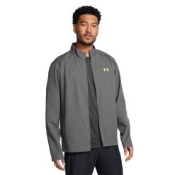 Kurtka do biegania męska Under Armour Storm Run. Szare kurtki męskie Under Armour, l, bez wzorów, bez kaptura, do biegania. Za 219.99 zł.