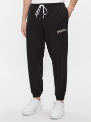Puma Spodnie dresowe Team 538261 Czarny Relaxed Fit. Czarne spodnie sportowe męskie Puma, m, bez wzorów, z bawełny. Za 329.99 zł.