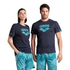 Koszulka Arena T-Shirt Logo. Niebieskie koszulki sportowe damskie ARENA, xl, bez wzorów, bez ramiączek, na fitness i siłownię. Za 119.99 zł.