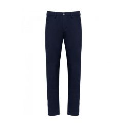 Spodnie Kariban Premium Chino. Niebieskie eleganckie spodnie męskie KARIBAN, bez wzorów, długie. Za 302.00 zł.