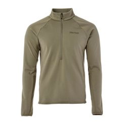 Bluza polarowa męska Marmot Leconte Fleece 1/2 Zip. Brązowe bluzy sportowe męskie Marmot, m, bez wzorów, z polaru, bez kaptura. Za 269.99 zł.