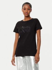 Armani Exchange T-Shirt XW000109 AF10359 UC001 Czarny Regular Fit. Czarne t-shirty damskie Armani Exchange, l, bez wzorów, z bawełny, bez kołnierzyka, bez ramiączek. Za 179.99 zł.