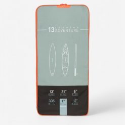 Second Life - Plecak Itiwit do transportu pneumatycznej deski SUP do 13'x31" l. Plecaki męskie Decathlon, bez wzorów, z materiału. Za 116.99 zł.