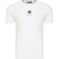 T-shirt NAPAPIJRI SALME. Białe t-shirty męskie Napapijri, bez wzorów, z bawełny, bez kołnierzyka, bez ramiączek. W wyprzedaży za 156.00 zł.