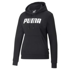 Bluza dresowa damska Puma ESS FL. Czarne bluzy damskie Puma, m, bez wzorów, z dresówki, bez ramiączek, bez kaptura. Za 152.99 zł.