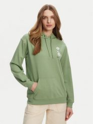 Roxy Bluza ERJFT04952 Zielony Regular Fit. Zielone bluzy damskie Roxy, m, bez wzorów, z syntetyku, bez ramiączek, bez kaptura. Za 149.99 zł.