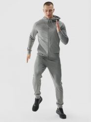 4F Spodnie treningowe szybkoschnące męskie - szare XXL. Szare spodnie sportowe męskie 4F, m, bez wzorów, z dzianiny, na fitness i siłownię. Za 179.99 zł.