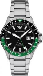 ZEGAREK MĘSKI EMPORIO ARMANI AR11589 - Diver GMT (zi112a). Zegarki męskie Emporio Armani, bez wzorów. Za 1,103.75 zł.