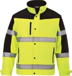 Kurtka męska Portwest S429 Ostrzegawczy Softshell (3L), kurtka wodoodporna M. Kurtki męskie Portwest, l, bez wzorów, z softshellu, bez kaptura. Za 297.12 zł.