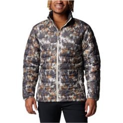 Kurtka sportowa męska Powder Lite II Printed Jacket. Szare kurtki sportowe męskie Columbia, m, bez wzorów, z materiału, bez kaptura, trekkingowe. Za 299.99 zł.