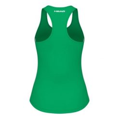 Koszulka bez rękawów damska SPIRIT Tank Top. Zielone koszulki sportowe damskie Head, xs, bez wzorów, bez ramiączek. W wyprzedaży za 168.00 zł.