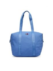 Tommy Jeans Torebka Tjw Ess Daily Tote AW0AW19039 Niebieski. Niebieskie shopperki damskie Tommy Jeans, bez wzorów, z jeansu, bez dodatków. Za 329.99 zł.