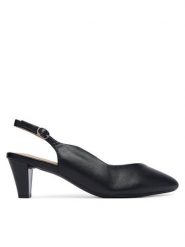 Caprice Czółenka 9-29603-44 Czarny. Czarne czółenka damskie Caprice, bez wzorów, ze skóry, bez obcasa, bez zapięcia. Za 237.99 zł.