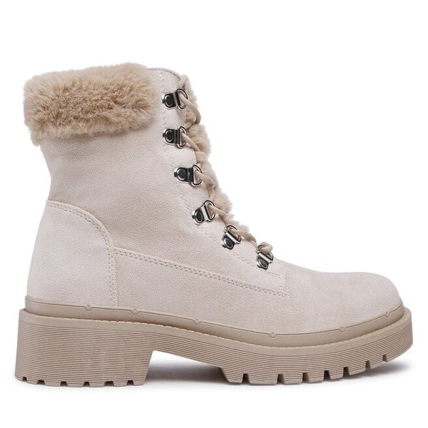 Botki DeeZee. Brązowe botki damskie DeeZee, bez wzorów, bez obcasa, na płaskiej podeszwie, bez zapięcia. Za 199.99 zł.