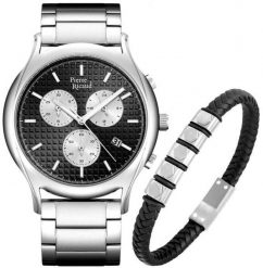 Zegarek męski Pierre Ricaud P91099.5114CH619.5.BL srebrny. Szare zegarki męskie Pierre Ricaud, bez wzorów, srebrne. Za 530.00 zł.