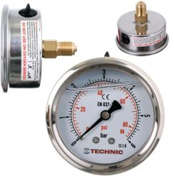 Fluke Manometr Glicerynowy Ciśnieniomierz Zegar 63mm 0-6 bar Gwint 1/4 Tylny. Ciśnieniomierze Fluke. Za 44.75 zł.