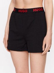 Hugo Szorty piżamowe 50490600 Czarny Regular Fit. Czarne piżamy damskie Hugo, bez wzorów, z syntetyku, bez ramiączek. Za 239.99 zł.