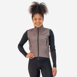 Damska bluza dresowa Rogelli Cadence. Brązowe bluzy damskie Rogelli, na zimę, l, bez wzorów, z dresówki, eleganckie, bez ramiączek, bez kaptura. Za 312.10 zł.