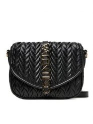 Valentino Torebka Fania Re VBS9AB09 Czarny. Czarne listonoszki damskie Valentino, bez wzorów, ze skóry, bez dodatków. Za 349.99 zł.