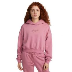 Kobieta>bluza Nike. Czerwone bluzy damskie Nike, bez wzorów, bez ramiączek, bez kaptura. Za 253.99 zł.