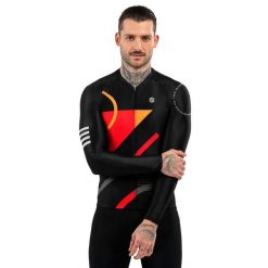 Męska koszulka rowerowa z krótkim rękawem Kolarstwo Siroko M2 Arizona. Czarne bluzy męskie SIROKO, m, bez wzorów, z jersey, sportowe, bez ramiączek, bez kaptura. Za 381.00 zł.