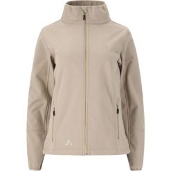 Damska kurtka wodoodporna Whistler Covina. Brązowe kurtki sportowe damskie Whistler, bez wzorów, z softshellu, bez ramiączek, bez kaptura, trekkingowe. Za 231.50 zł.