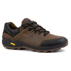KENT Buty męskie trekkingowe 515 brązowe. Brązowe trekkingi męskie na jesień, z jeansu, bez zapięcia. Za 351.82 zł.