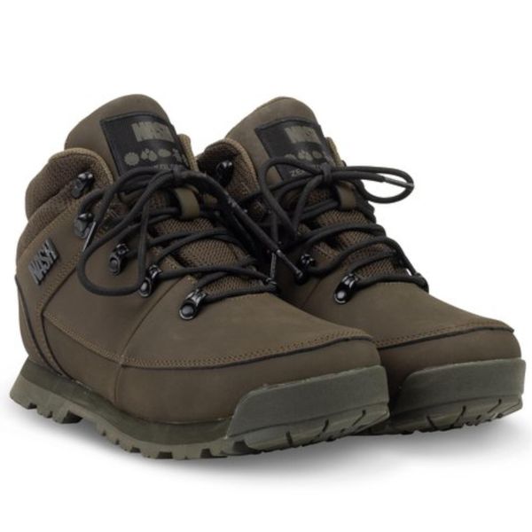 Buty Wędkarskie Trekkingowe Nash Zt Trail Boots. Brązowe trekkingi męskie Nash, bez zapięcia. Za 379.99 zł.