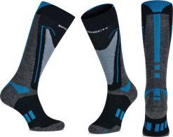 Brubeck BSN002/M Skarpety męskie Snow Force Light szary/niebieski M/39-41. Białe skarpety męskie Brubeck, bez wzorów. Za 98.99 zł.