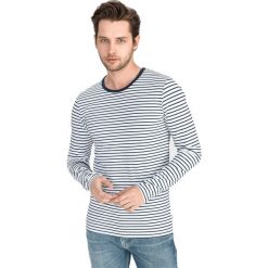 Scotch & Soda Koszulka Niebieski Biały. Białe t-shirty męskie Scotch & Soda, l, bez wzorów, z bawełny, bez kołnierzyka, bez ramiączek. Za 223.95 zł.