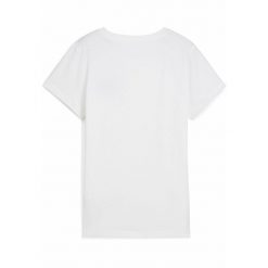 Damska koszulka ESS SCRIPT PUMA White. Białe koszulki sportowe damskie Puma, s, bez wzorów, bez ramiączek. W wyprzedaży za 79.00 zł.