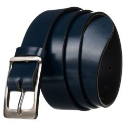 Stylowy pasek damski Cavaldi PDC-3 granatowy. Niebieskie paski damskie 4U Cavaldi, bez wzorów, ze skóry. Za 29.99 zł.