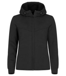 Clique Hayden Women Bluza z kapturem z miękkiego materiału air-layer – Black. Czarne bluzy damskie CLIQUE, m, bez wzorów, z elastanu, bez ramiączek, z kapturem. Za 237.89 zł.