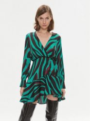 PINKO Sukienka koktajlowa Akihiro 102046 A1B7 Turkusowy Regular Fit. Niebieskie sukienki damskie Pinko, bez wzorów, z wiskozy, wizytowe, bez kołnierzyka, bez ramiączek. Za 1,449.00 zł.