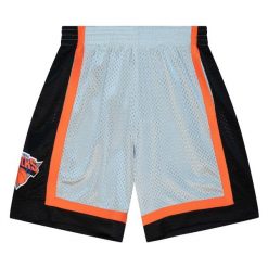 Krótka koszulka NBA New York Knicks 75th NBA. Czarne szorty damskie Mitchell & Ness, bez wzorów, sportowe. W wyprzedaży za 270.50 zł.