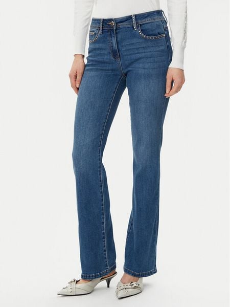 Morgan Jeansy 251-PNITRA Niebieski Bootcut Fit. Niebieskie jeansy damskie Morgan, bez wzorów, z bawełny. Za 189.99 zł.