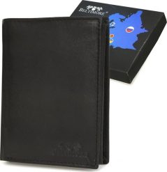 Beltimore Męski portfel skórzany klasyczny RFiD czarny Beltimore U93. Czarne portfele męskie Beltimore, bez wzorów. Za 45.00 zł.