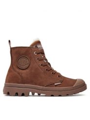Palladium Trapery PAMPA HI ZIP WL 95982-292-M Brązowy. Brązowe trapery damskie Palladium, z nubiku, bez zapięcia. Za 492.15 zł.