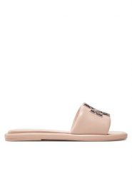 Tory Burch Klapki Double T Deco Sport Slide 158768 Różowy. Czerwone klapki damskie Tory Burch, bez wzorów, ze skóry, sportowe, bez obcasa, bez zapięcia. Za 1,119.00 zł.