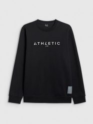 4F Bluza dresowa nierozpinana bez kaptura męska - czarna S. Czarne bluzy męskie 4F, m, bez wzorów, z dresówki, bez ramiączek, bez kaptura. Za 159.99 zł.