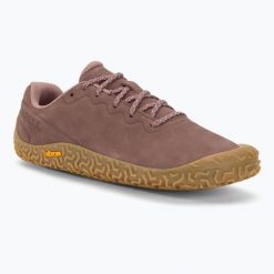 Buty barefoot damskie Merrell Vapor Glove 6 LTR marron. Brązowe obuwie trekkingowe damskie Merrell, bez zapięcia. Za 489.99 zł.