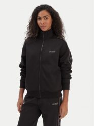 Guess Bluza V5BQ15 KCX22 Czarny Regular Fit. Czarne bluzy damskie Guess, xs, z aplikacjami, z syntetyku, bez ramiączek, bez kaptura. Za 479.99 zł.