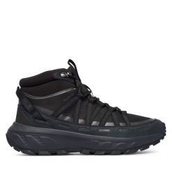 Trekkingi Jack Wolfskin. Czarne botki męskie Jack Wolfskin, bez wzorów, sportowe, bez obcasa, bez zapięcia. Za 439.99 zł.